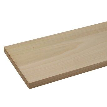 RELIABILT 1-in x 12-in x 8-ft Unfinished Whitewood Board | Lowe's