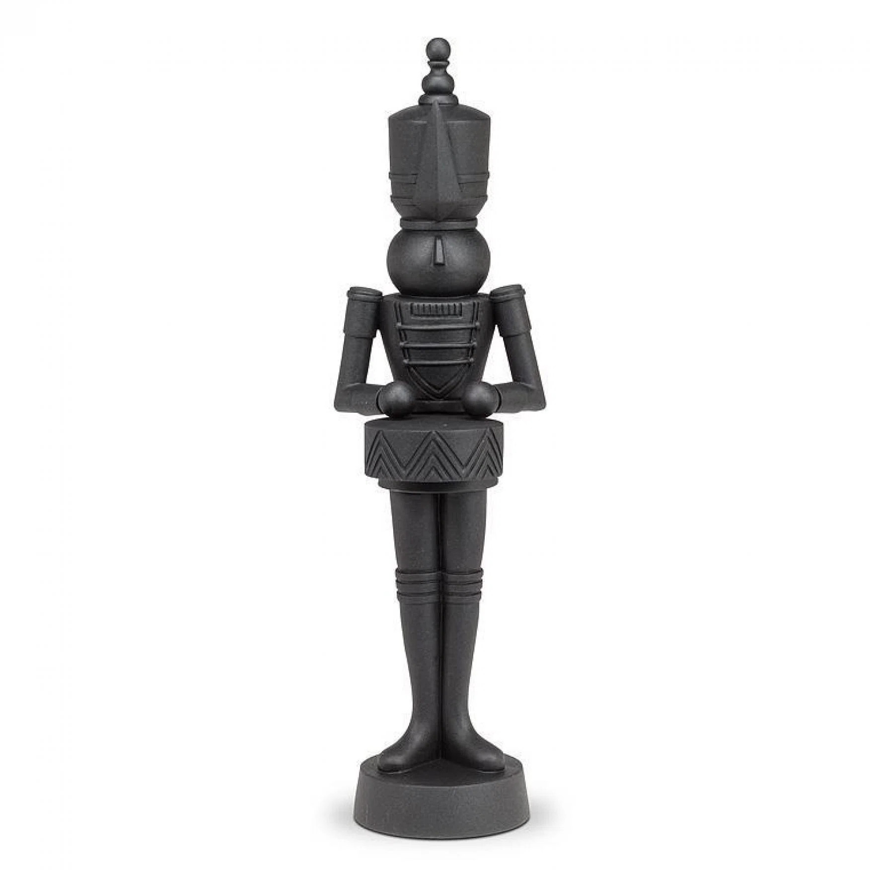 Standing Soldier In Black With A Drum Statuette | Wayfair North America