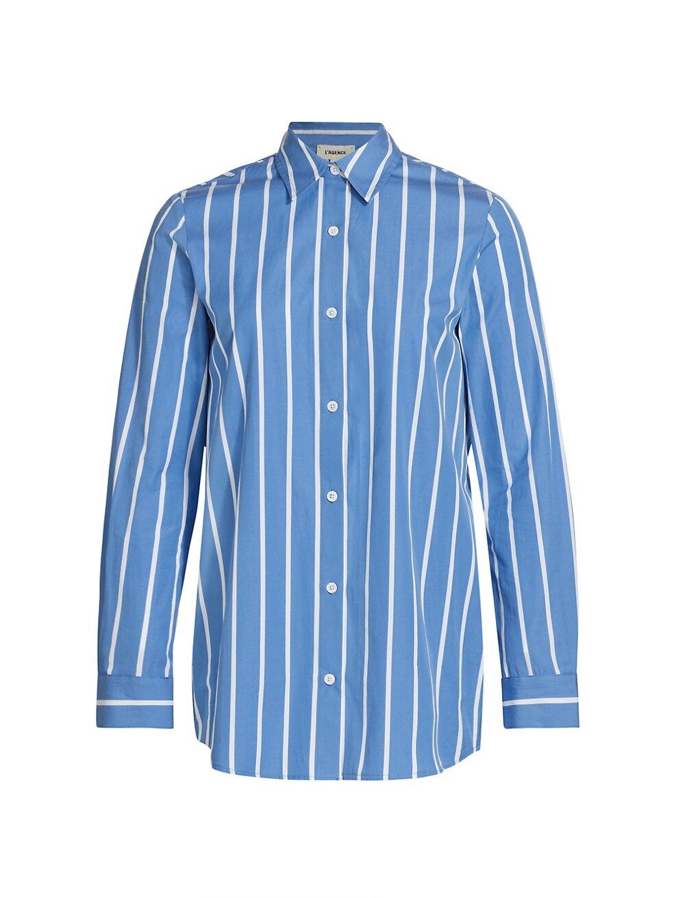 Layla Stripe Cotton Button-Front Shirt | Saks Fifth Avenue