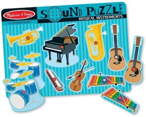 Melissa & Doug Musical Instruments Theme Sound Puzzle & 1 Scratch Art Mini-Pad Bundle (00732) | Amazon (US)