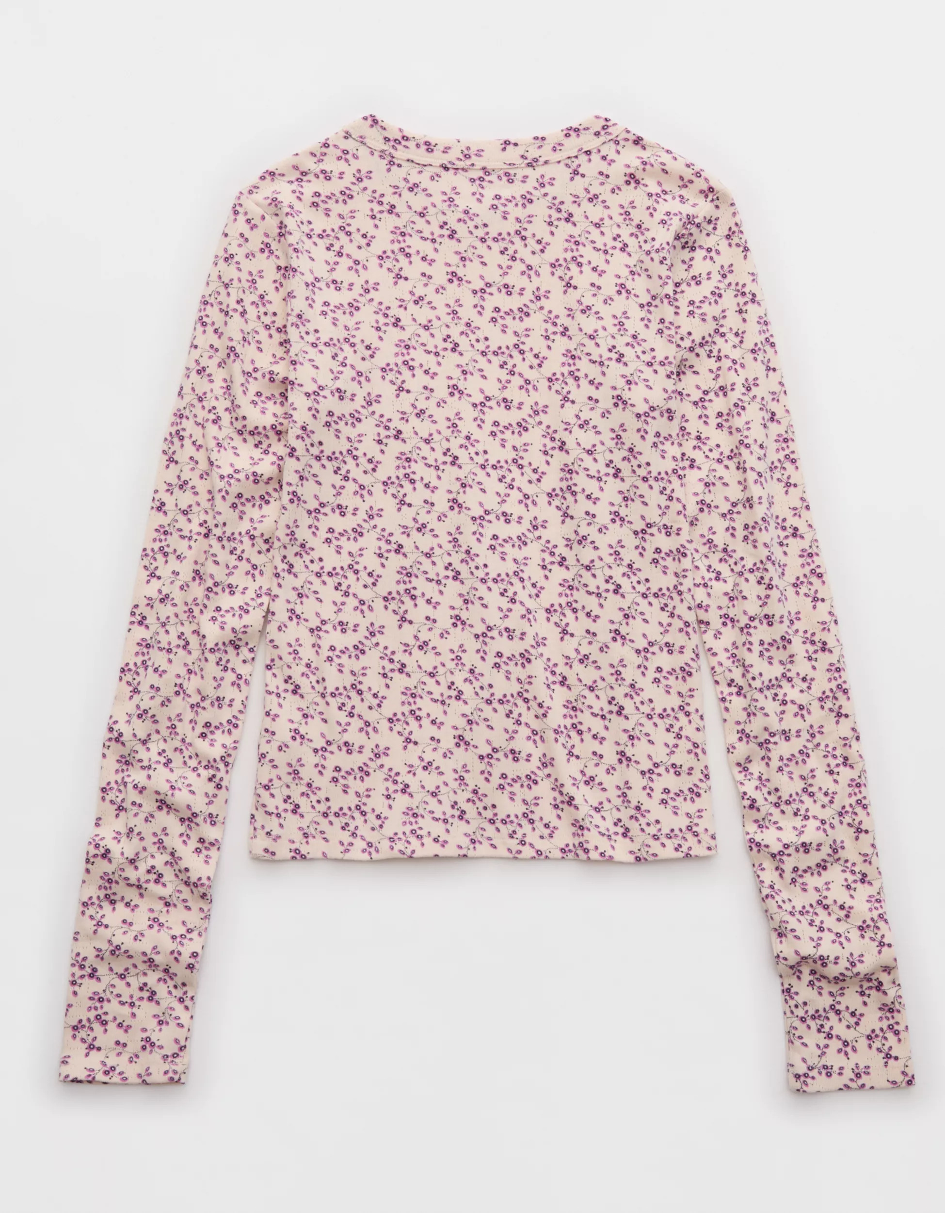 Aerie Pointelle Long Sleeve Top | Aerie
