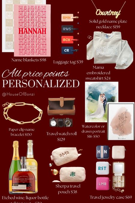 Personalized gifts are key. Any of these will make someone happy. Here are a few favorites from all price points. Hurry Etsy, Jewlr, Mark & Graham and Baublebar are having sales!!! 

#LTKHolidaySale #LTKGiftGuide #LTKsalealert