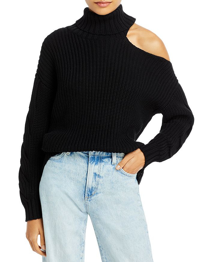 Cotton Cutout Turtleneck Sweater - 100% Exclusive | Bloomingdale's (US)