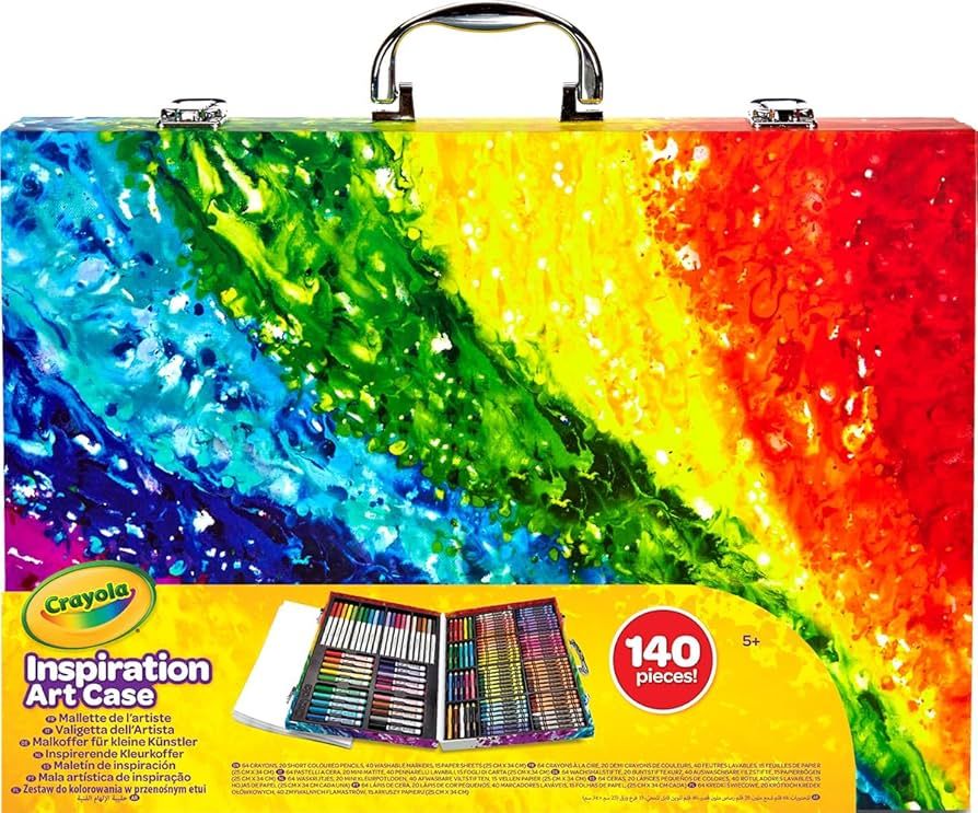 CRAYOLA Inspiration Art Case - 140 Pieces of Colouring Fun! | Includes Crayons, Markers, Pencils ... | Amazon (UK)