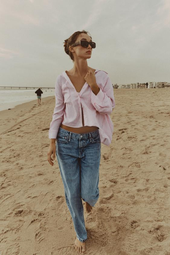 FLUID LINEN SHIRT | Zara US