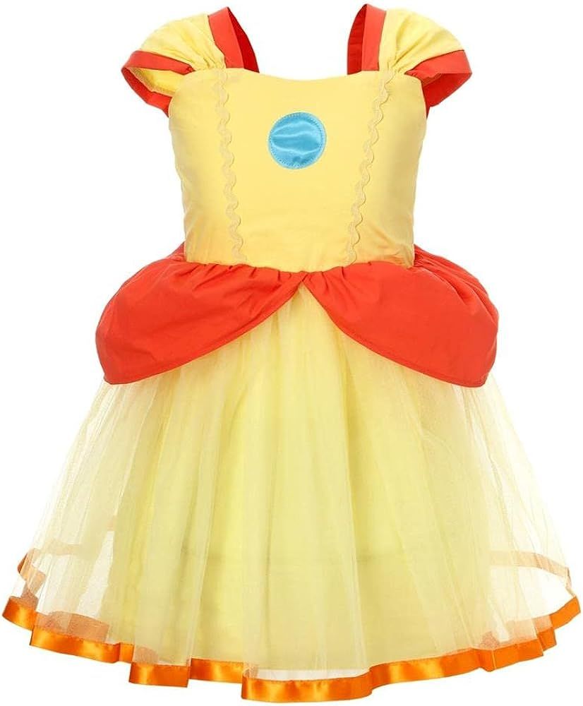 Dressy Daisy Super Brothers Princess Costume Tulle Dress for Toddler Girls Halloween Birthday Party  | Amazon (US)
