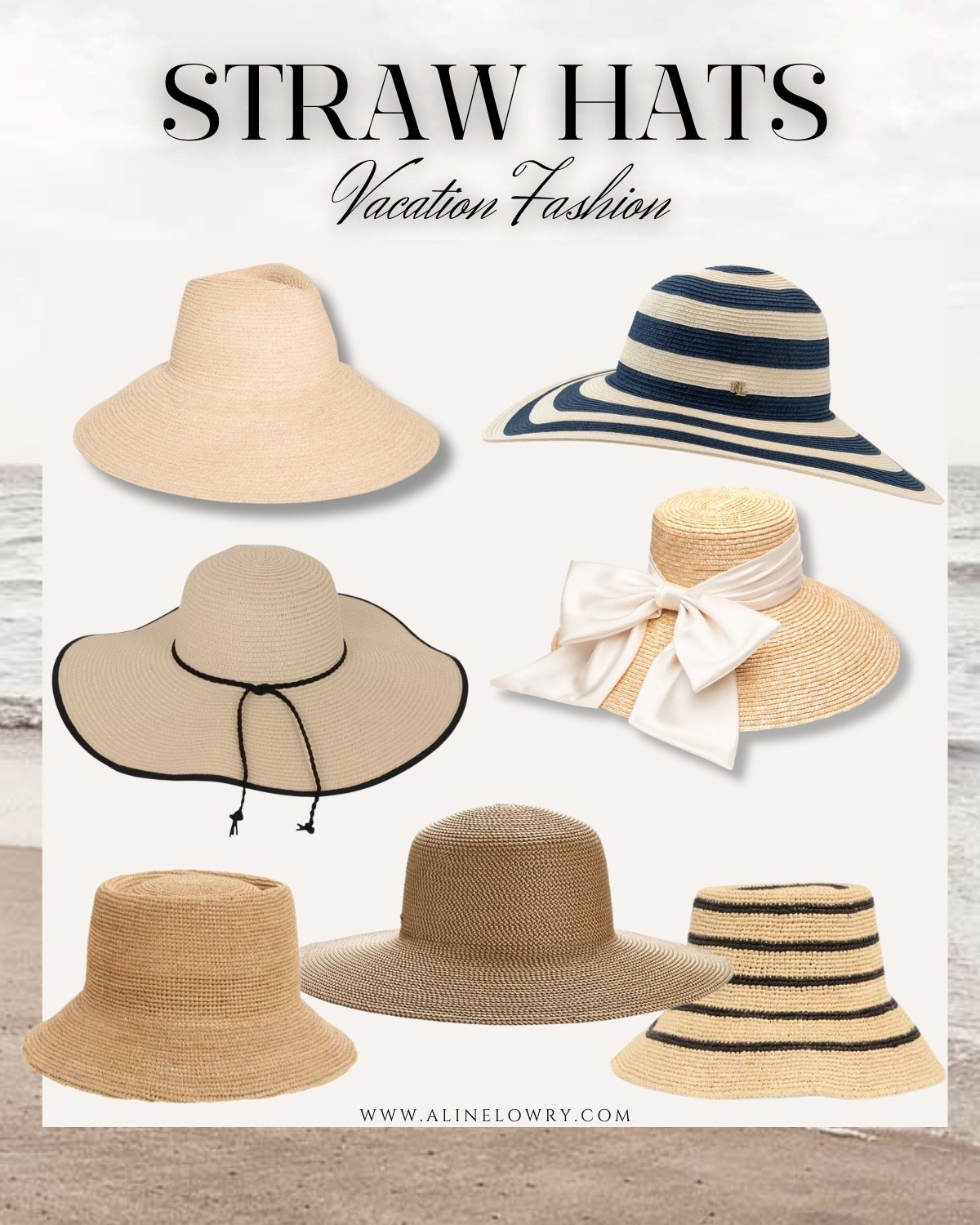 Straw hats that are perfect for a tropical vacation, spring break, beach and pool 
Summer hats, sun hats

#LTKU #LTKootd #LTKgrwm