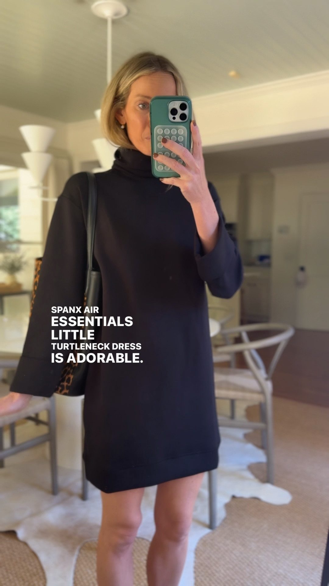 I love this Spanx AirEssentials turtleneck dress for everyday looks. Adorable with  flat or boot - also great with a sneaker and a sweatshirt around your waist. Super versatile! My code LEIGHXSPANX gets you 15% off your first Spanx order and free shipping! 

#spanxpartner @spanx