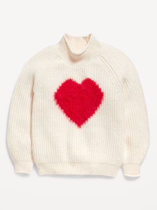 Mock-Neck Graphic Cocoon Sweater for Toddler Girls | Old Navy (US)