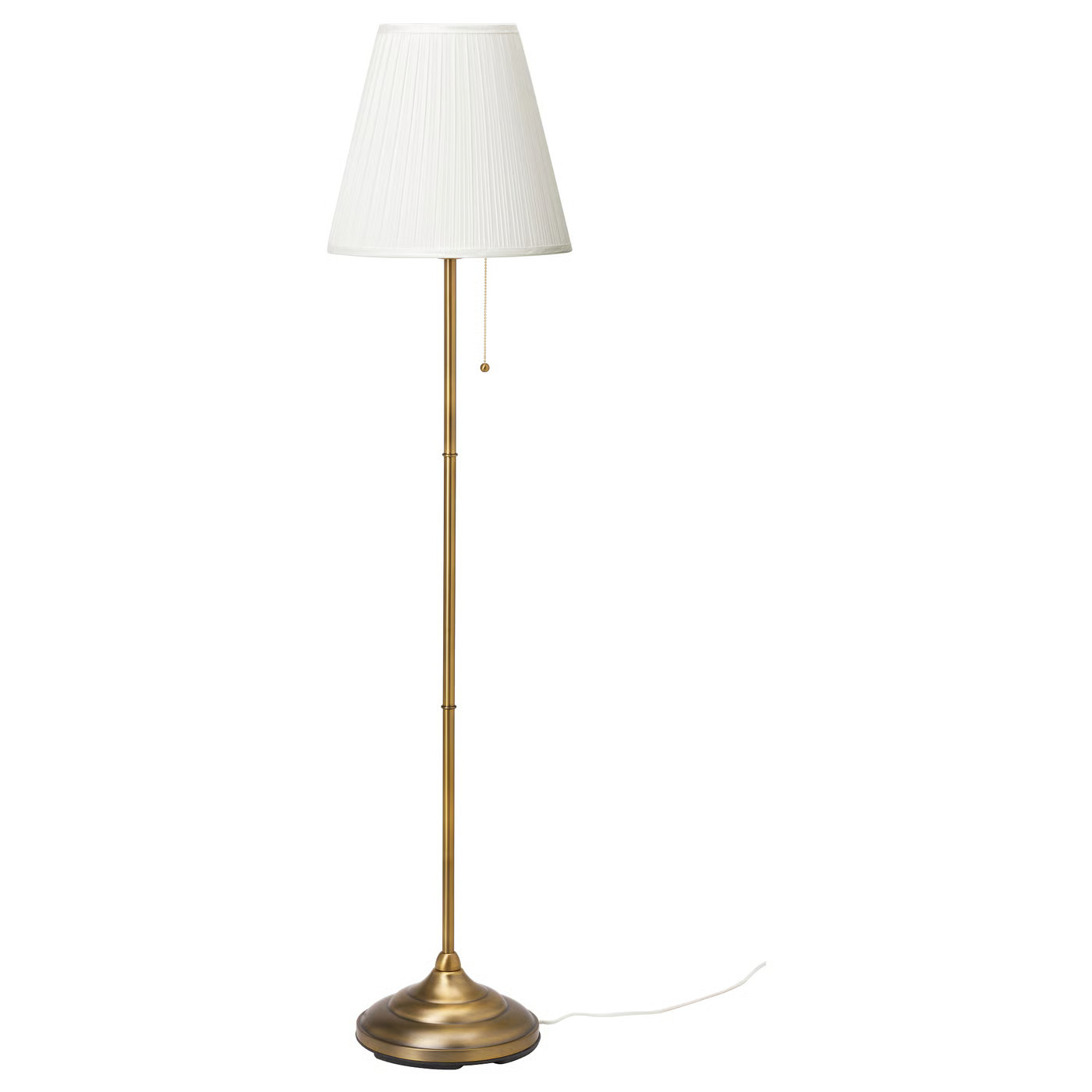 ÅRSTID Floor lamp, brass/white | IKEA US