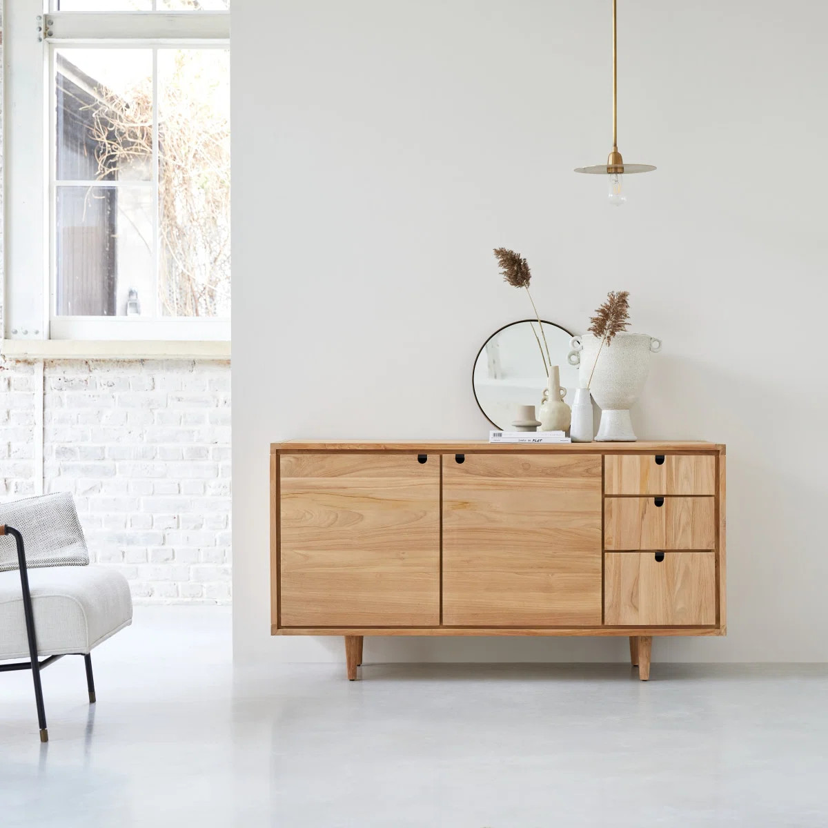 Jonàk 57.09'' Solid Wood Sideboard | Wayfair North America
