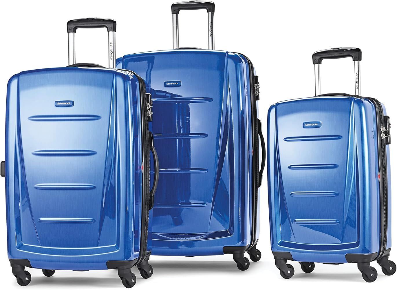 Samsonite Winfield 2 Hardside Expandable Luggage with Spinner Wheels, Nordic Blue, 3-Piece Set (2... | Amazon (US)
