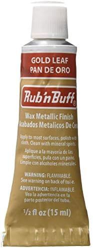 AMACO Rub n Buff Wax Metallic Finish - Rub n Buff Gold Leaf 15ml Tube - Versatile Gilding Wax for... | Amazon (US)