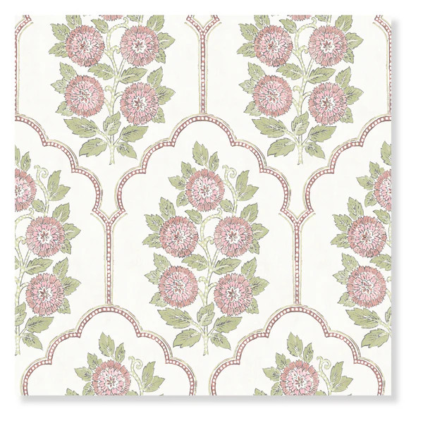 Floral Bazaar Rose Water Peel and Stick Wallpaper | Society Social
