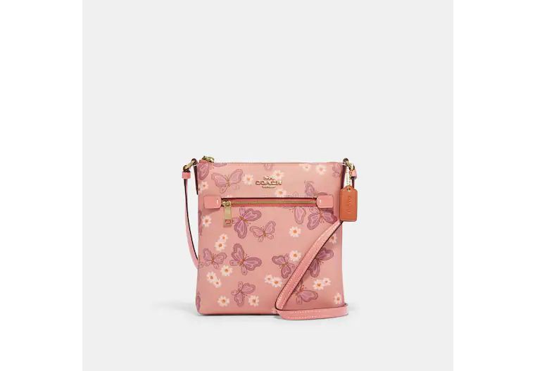 Mini Rowan File Bag With Lovely Butterfly Print | Coach Outlet