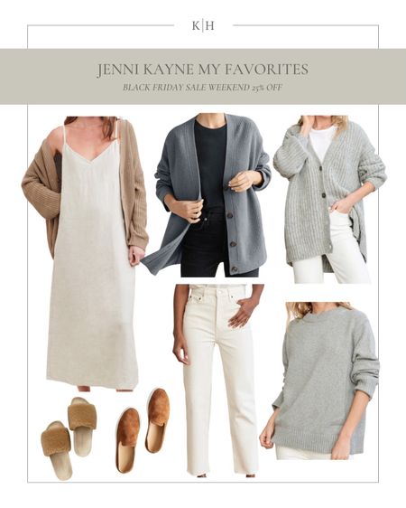 These are some of my favorite Jenni Kayne pieces and they’re 25% off right now for Black Friday! 

#jennikayne #cashmere #cardigan #suede #slides 

#LTKshoecrush #LTKsalealert #LTKfit
