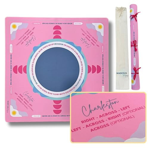 Mahjong Neoprene Learning Mat (33"x33"), Non-Slip Table Mat, Noise Reduction, Table Cover for American Mahjong, (Pink) (Mat Only) | Amazon (US)