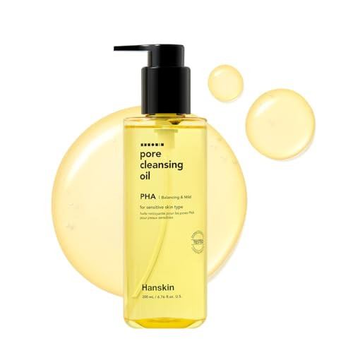 Hanskin Pore Cleansing Oil, Oil Cleanser for Face, Makeup Blackhead Remover, Korean Cleanser for Sensitive Skin (6.76 oz (Pack of 1)) | Amazon (US)