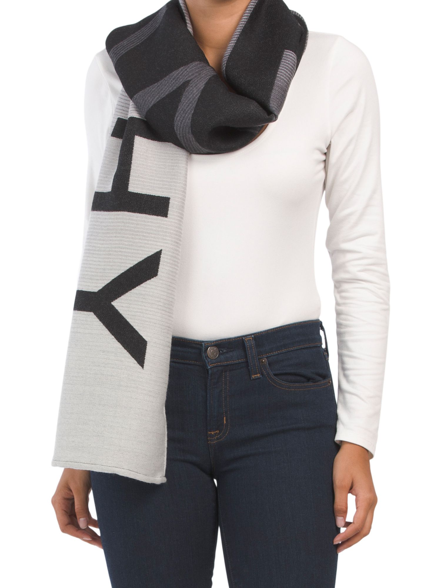 Made In Italy Wool Blend Logo Scarf | Mother's Day Gifts | Marshalls | Marshalls