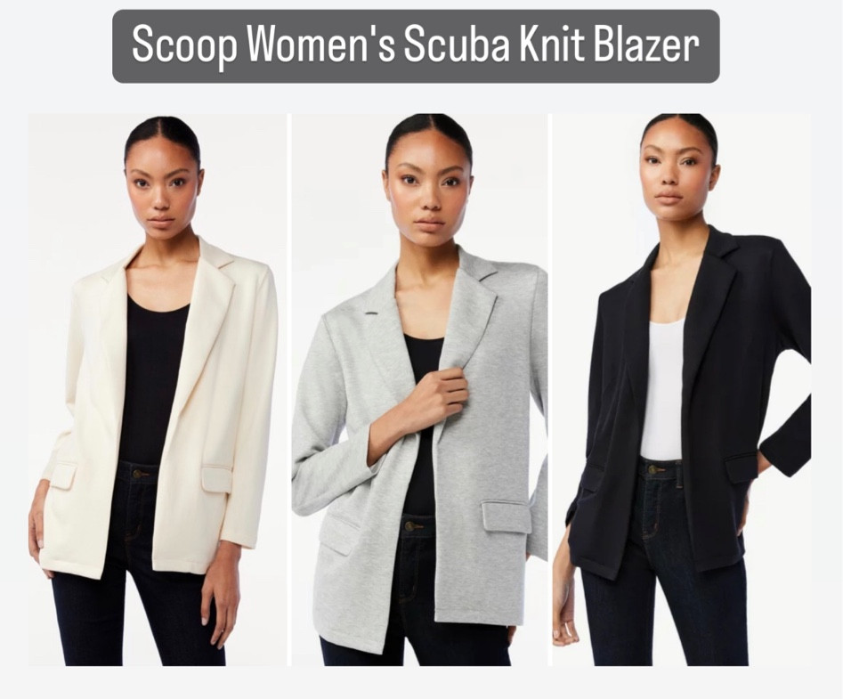 Scoop Women's Scuba Knit Blazer curated on LTK