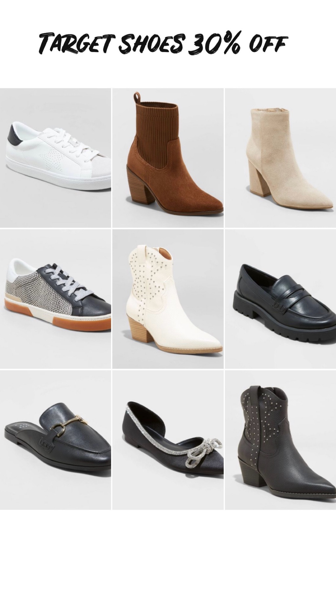 Such great shoe options at Target to add to your fall wardrobe!!  On sale 30% off 

#LTKsalealert #LTKstyletip #LTKshoecrush