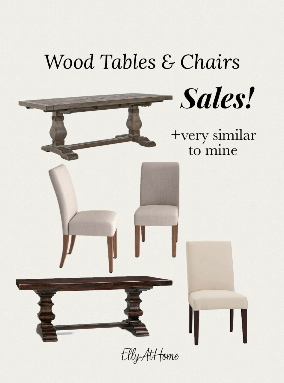Dining room sales from Wayfair and Pottery Barn! Wood dining tables and upholstered dining chairs very similar to mine on sale! Also shop classic style kitchen stools I am considering for my kitchen. Cyber week sales. 

#LTKSaleAlert #LTKHome