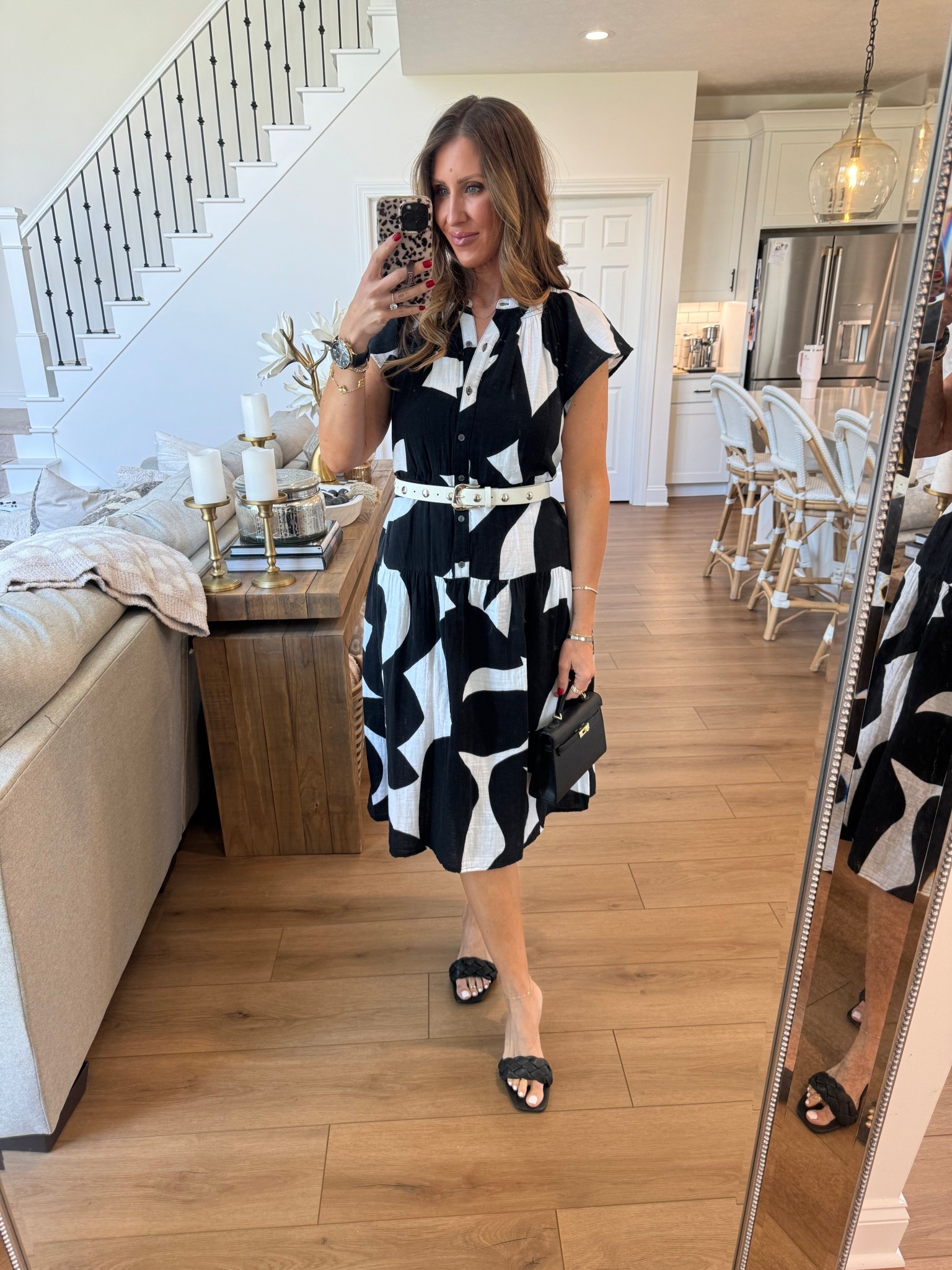 This dress was recently restocked. I’m wearing a size medium. It runs through a size.

#LTKmomlife #LTKgrwm #LTKOver40