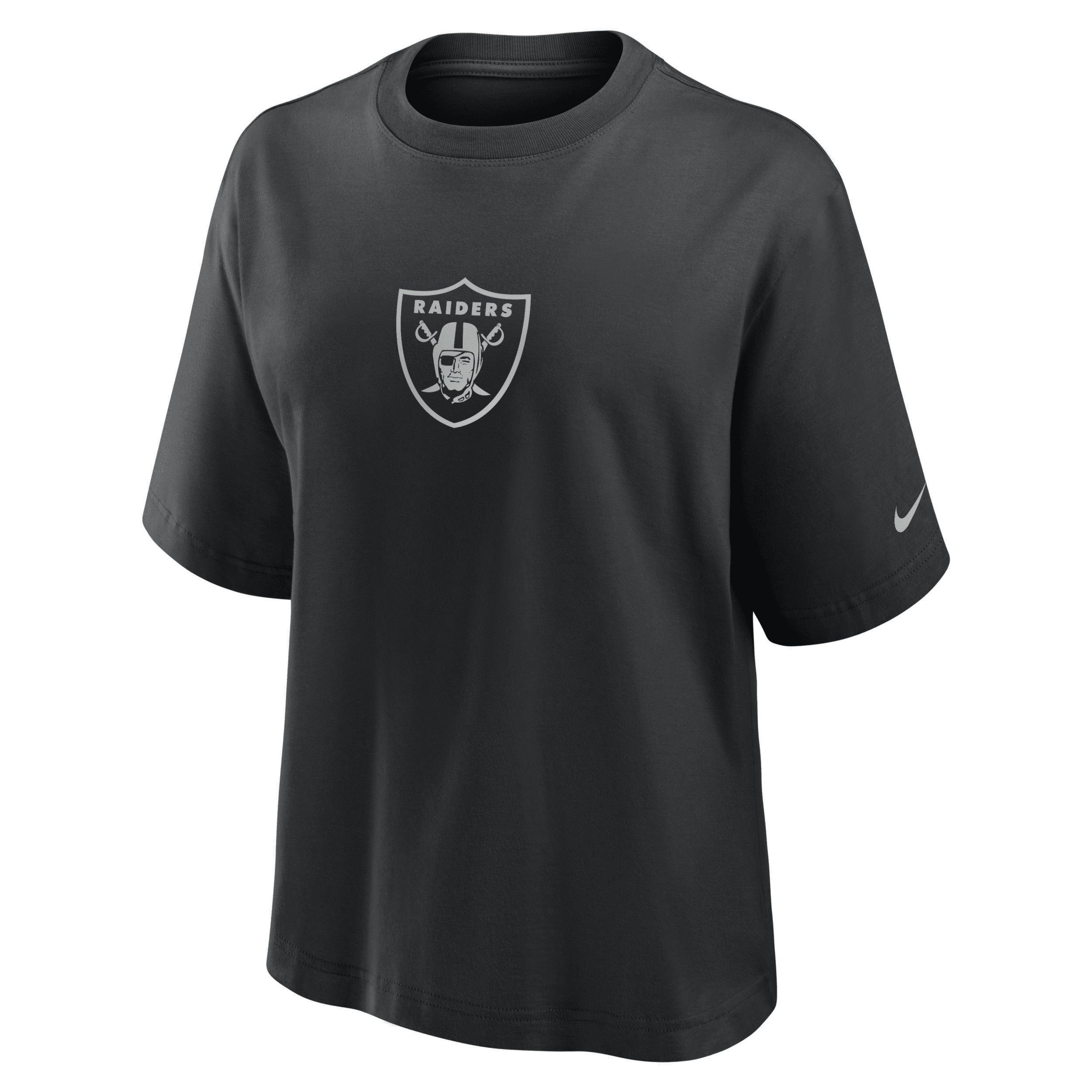 Las Vegas Raiders Boxy Nike Women's NFL T-Shirt in Black | 01CM00A8D-KK1 | Nike (US)