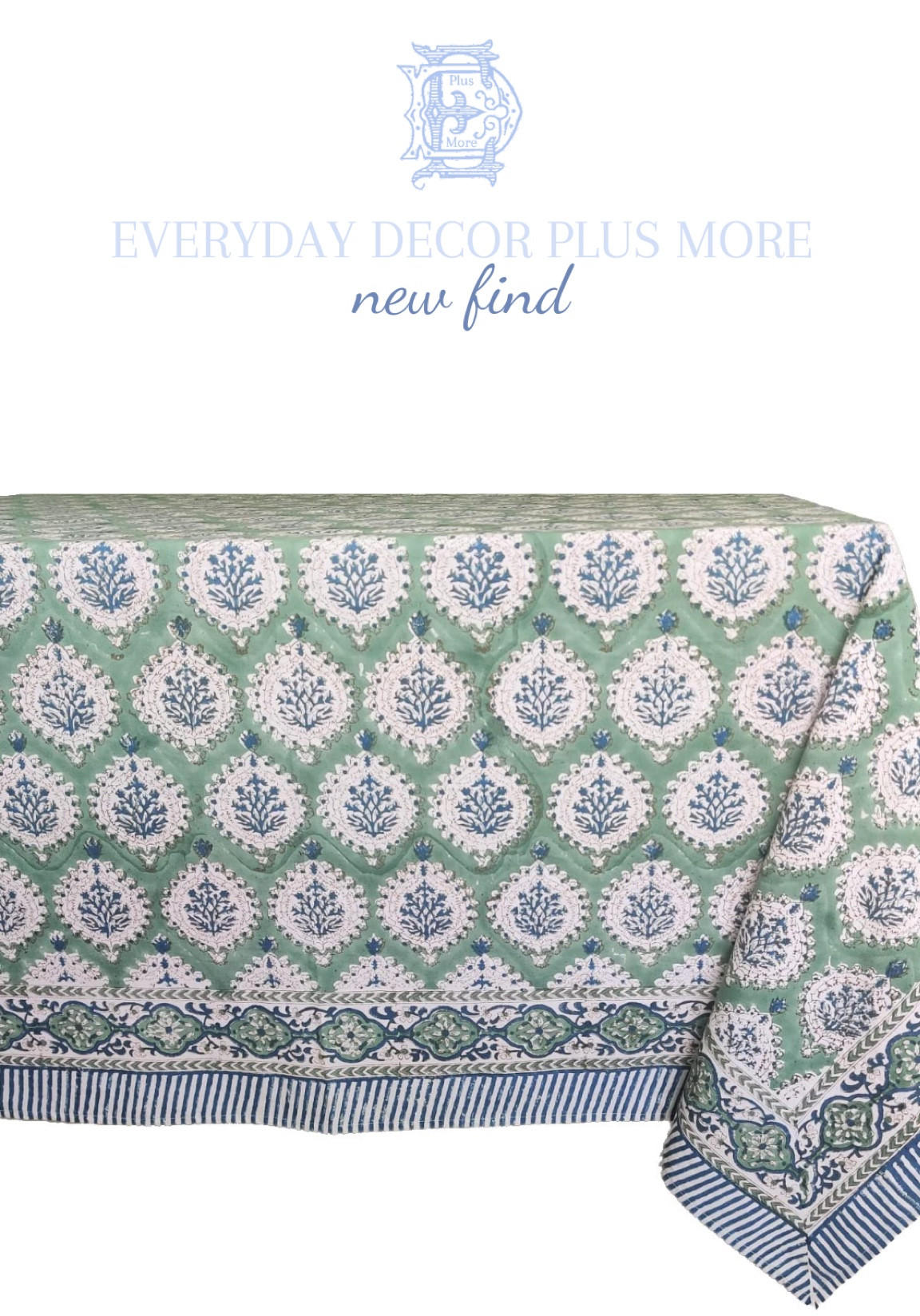 Block print table cloth on sale

#LTKunder100 #LTKhome #LTKsalealert