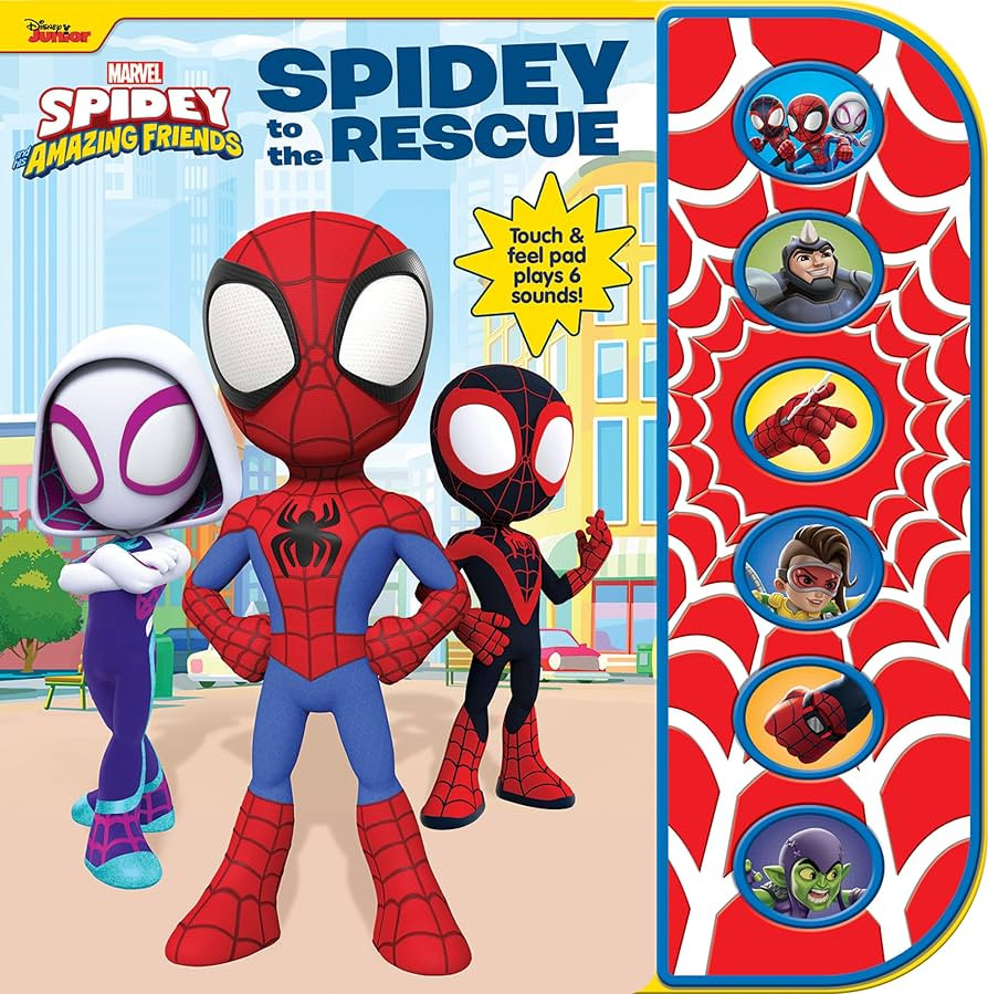 Marvel Spider-man - Spidey and his Amazing Friends - Spidey to the Rescue - Touch & Feel Textured... | Amazon (US)