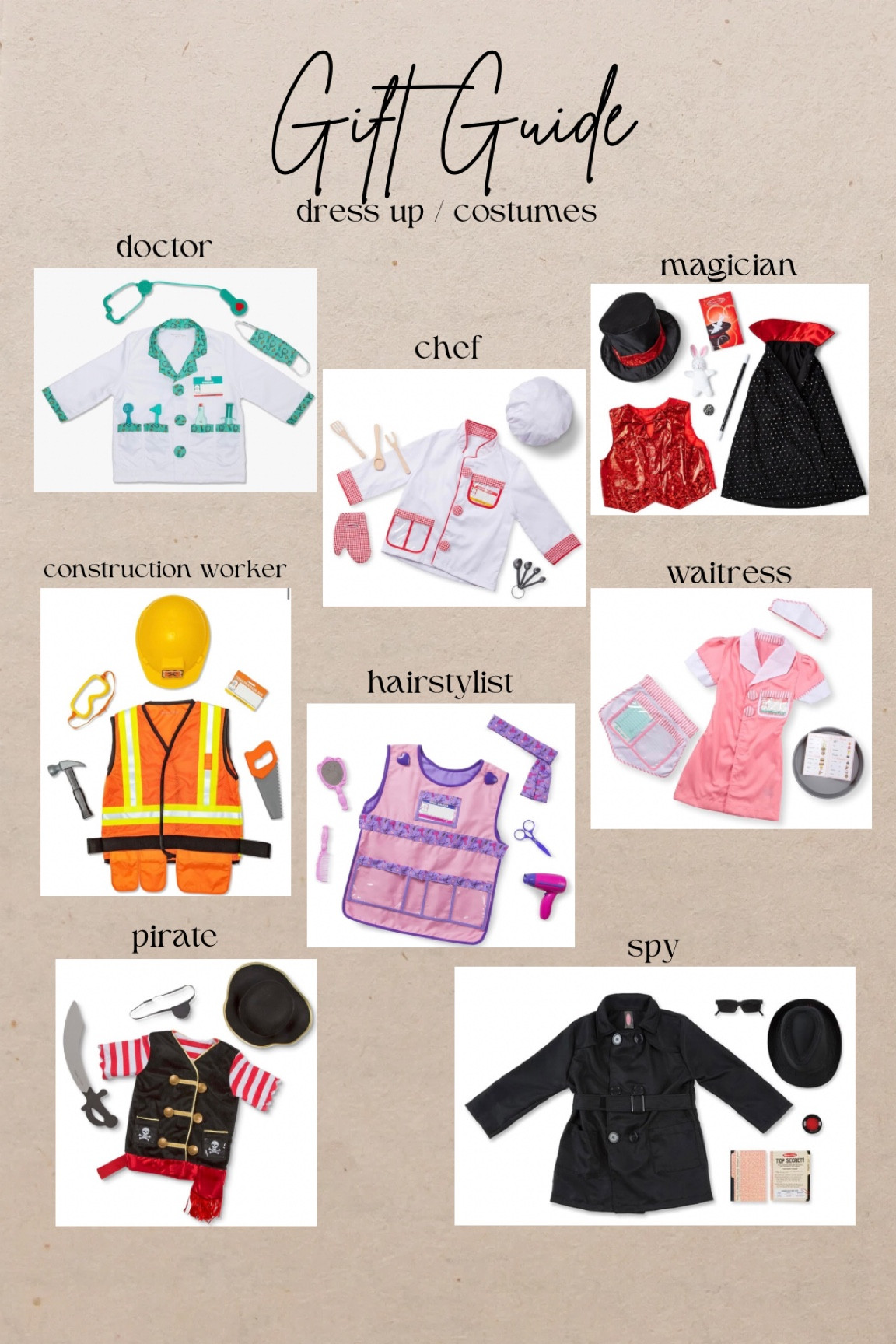We have a lot of these dress up role play costumes and my kids play with them EVERY DAY! Such a great gift idea for littles!


#LTKGiftGuide #LTKHoliday #LTKKids