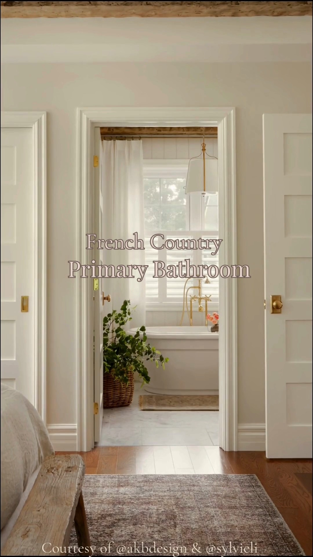This French country primary bathroom blends soft neutrals with timeless materials. Shiplap walls painted Benjamin Moore Seapearl, Carrara marble, and warm brass fixtures create a calm, elegant space that feels both classic and inviting.

I’ve linked similar lighting, fixtures, and decor inspired by this bathroom so you can shop the look.

👉 See the full home tour here:
https://www.homebunch.com/french-country-home-with-earth-tone-interiors/

Design: @AKBDesign
Photography: @sylvieli

💡 Follow Home Bunch — here you always get to know and shop what you see.


#FrenchCountryBathroom #LTKHome #BathroomInspiration #NeutralBathroom #TimelessDesign #HomeBunch

#LTKSaleAlert #LTKHome #LTKBeauty