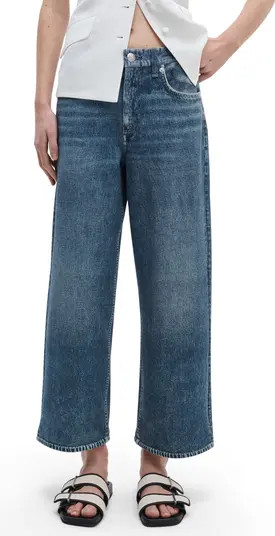 rag & bone rb Miramar Andi Ankle Wide Leg Cotton Terry Sweatpant Jeans | Nordstrom | Nordstrom