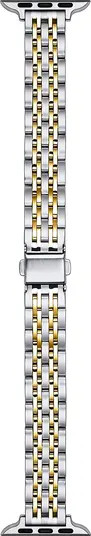 The Posh Tech Rainey Skinny Stainless Steel Apple Watch® Watchband | Nordstrom | Nordstrom