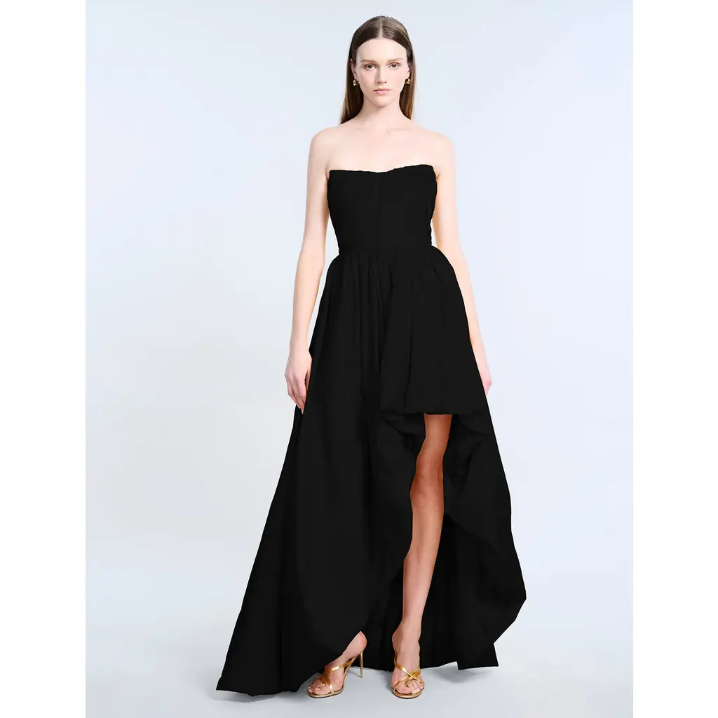 bcbg High Slit Ball Gown in Black at Nordstrom, Size 0 | Nordstrom