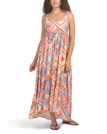 Conversational Print Maxi Dress | TJ Maxx