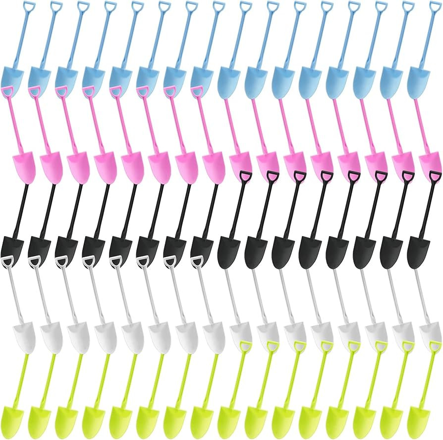 Framendino, 120 Pack Colorful Disposable Mini Shovel Spoons Plastic for Dessert Ice Cream Pudding... | Amazon (US)