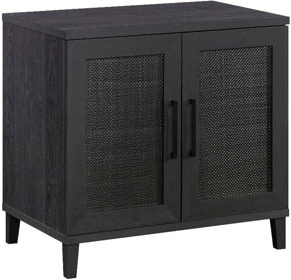 Pemberly Row Contemporary Engineered Wood Library Base in Raven Oak | Amazon (US)