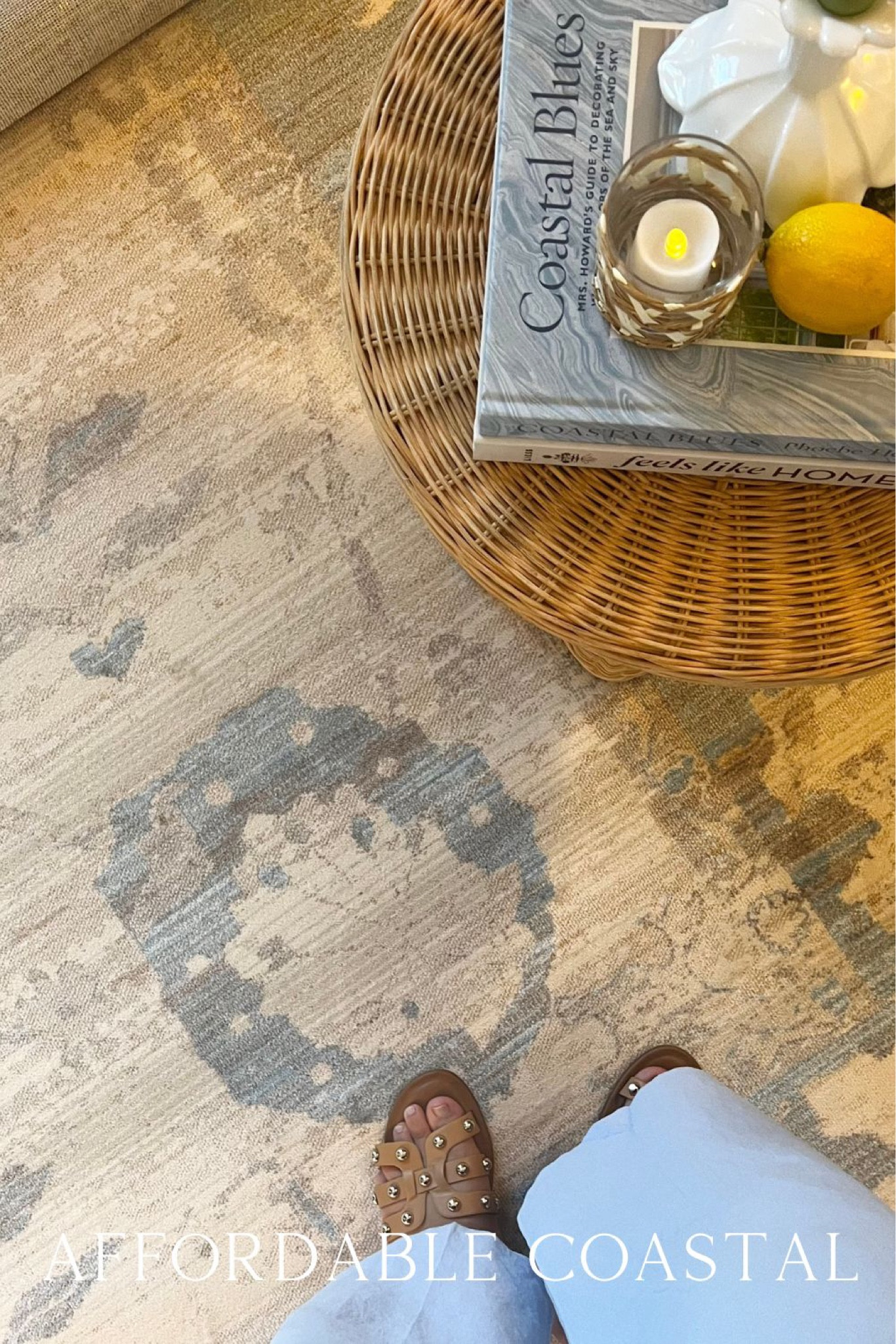 Affordable rugs, coastal style, coastal home, Oushak dupe 

#LTKsalealert #LTKhome