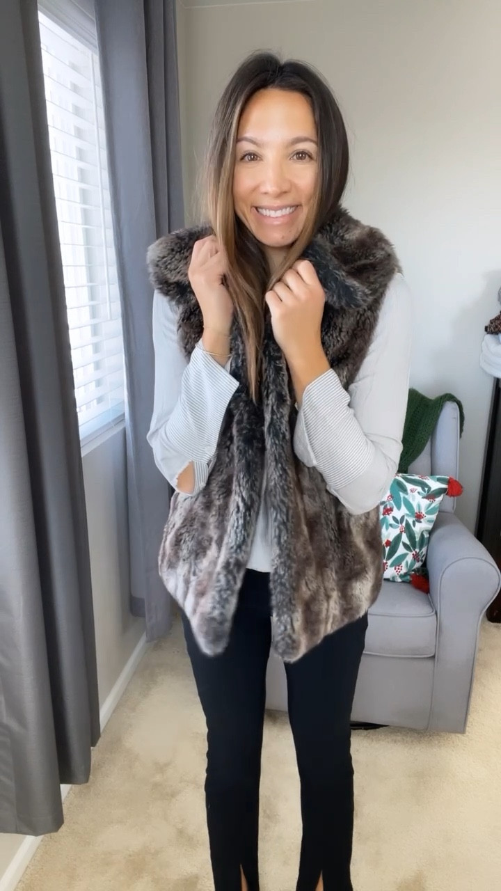 Effortless with faux vests

#LTKSeasonal #LTKHoliday #LTKshoecrush