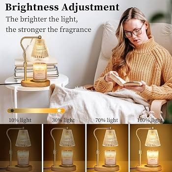 seenlast Candle Warmer Lamp with Timer Dimmer Adjustable Height for New Home Bedroom,Mothers Day ... | Amazon (US)