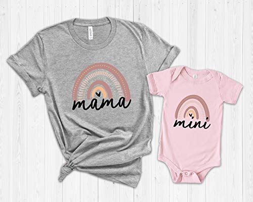 Mama and mini, mommy and me matching cute t-shirts, mother and daughter gifts 2021 | Amazon (US)