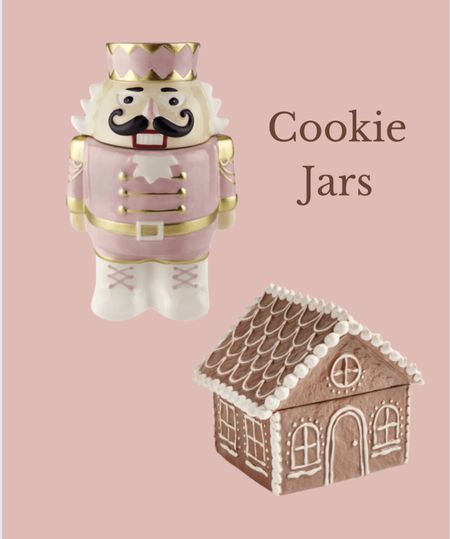 Christmas cookie jars #nutcracker #gingerbreadhouse #pastel #pinkchristmas

#LTKSeasonal #LTKHoliday #LTKhome
