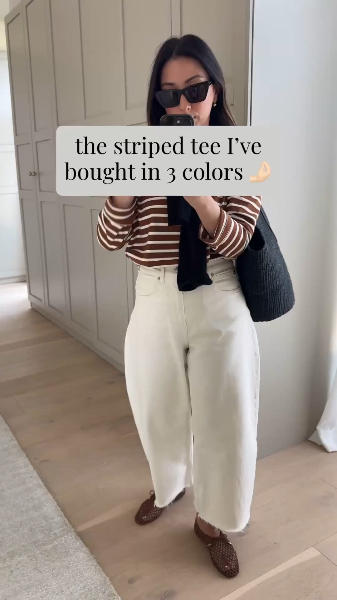 My go-to outfit formula - never fails. Tuck your top into barrels!

Tuckernuck tee xs
Everlane cashmere seater xs
Everlane curve jeans 26 - sized up and cut hems
Dolce vita flats 5
Liffner tote
Dorsey James necklace 15
Electric Picks earrings

summer outfits, summer style, petite style

#LTKootd #LTKmomlife #LTKPetite