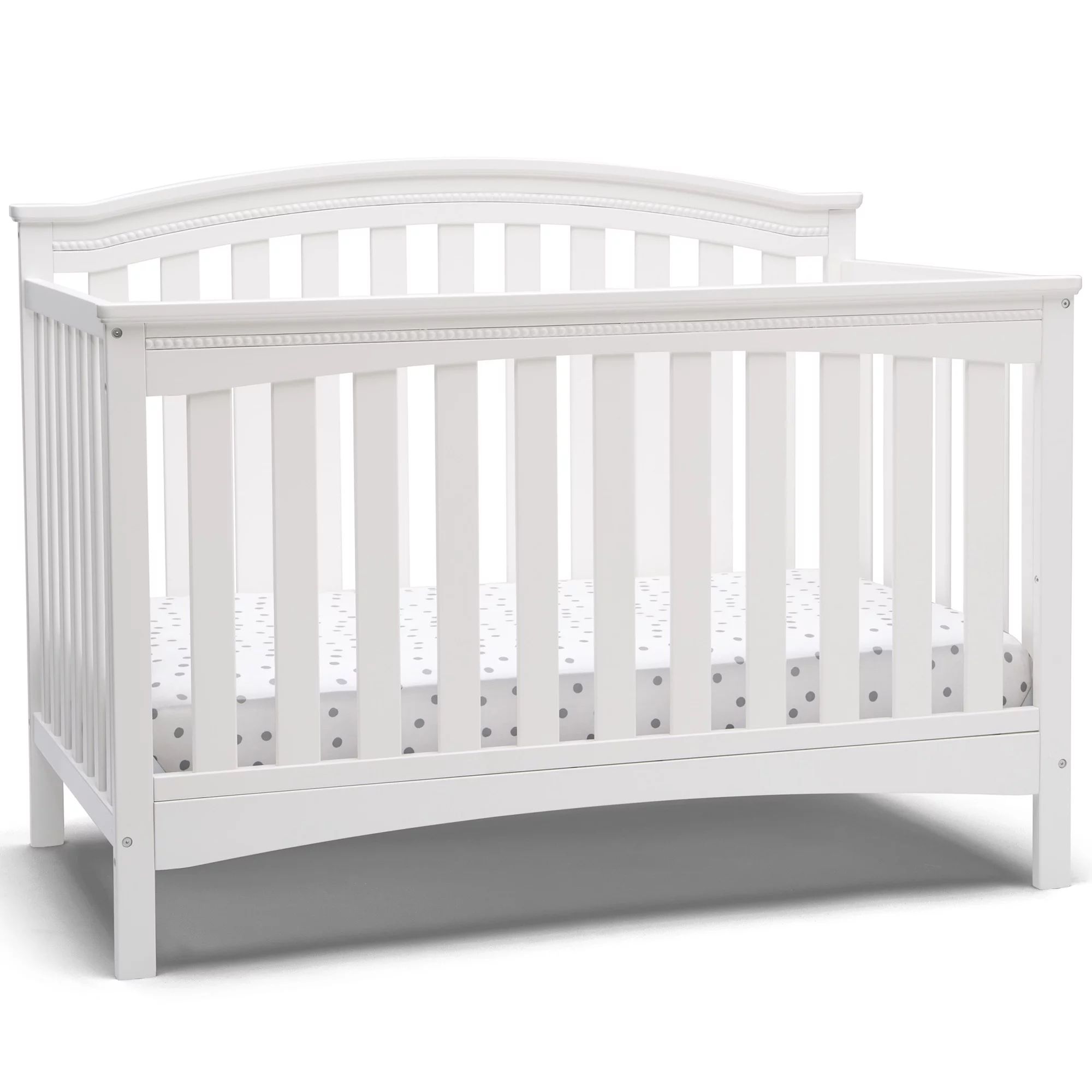 Delta Children Waverly 6-in-1 Convertible Baby Crib, Bianca White - Walmart.com | Walmart (US)