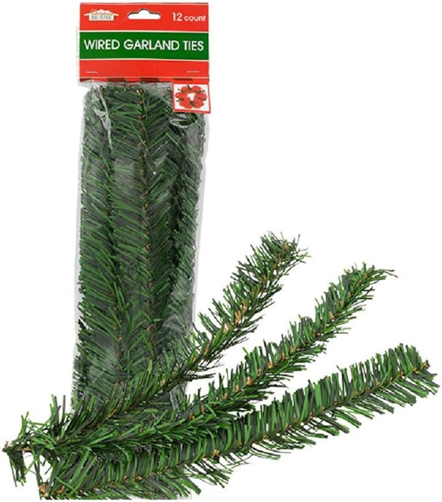 Holiday Garland Flexible Ties 12 Count Packs | Amazon (US)