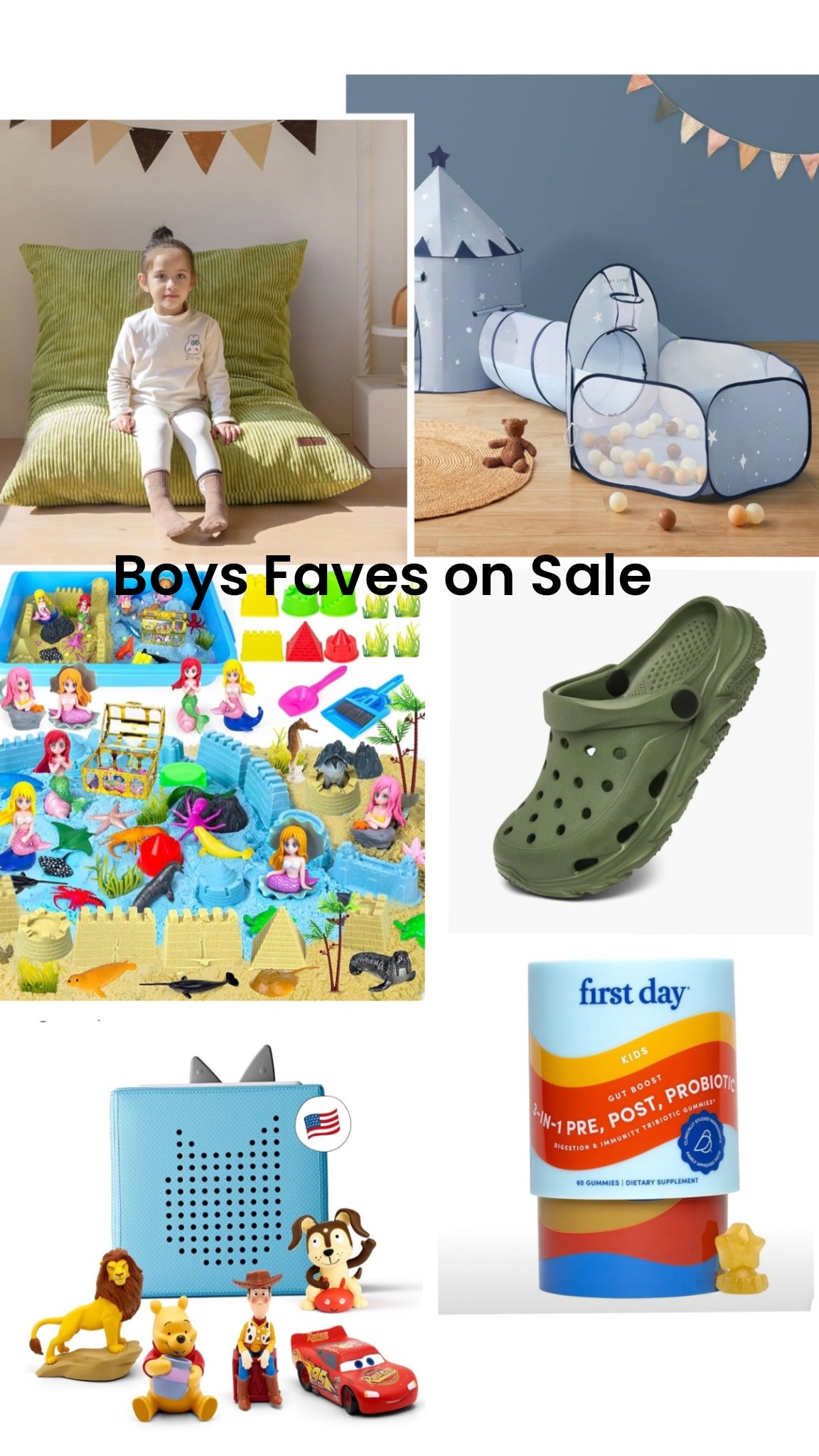 Boys products on sale for Amazon prime day 

Sensory toys
Boys toys
Boy shoes
Blue tent 
Bean bag chair 
Tonies


#LTKSaleAlert #LTKKids #LTKFamily