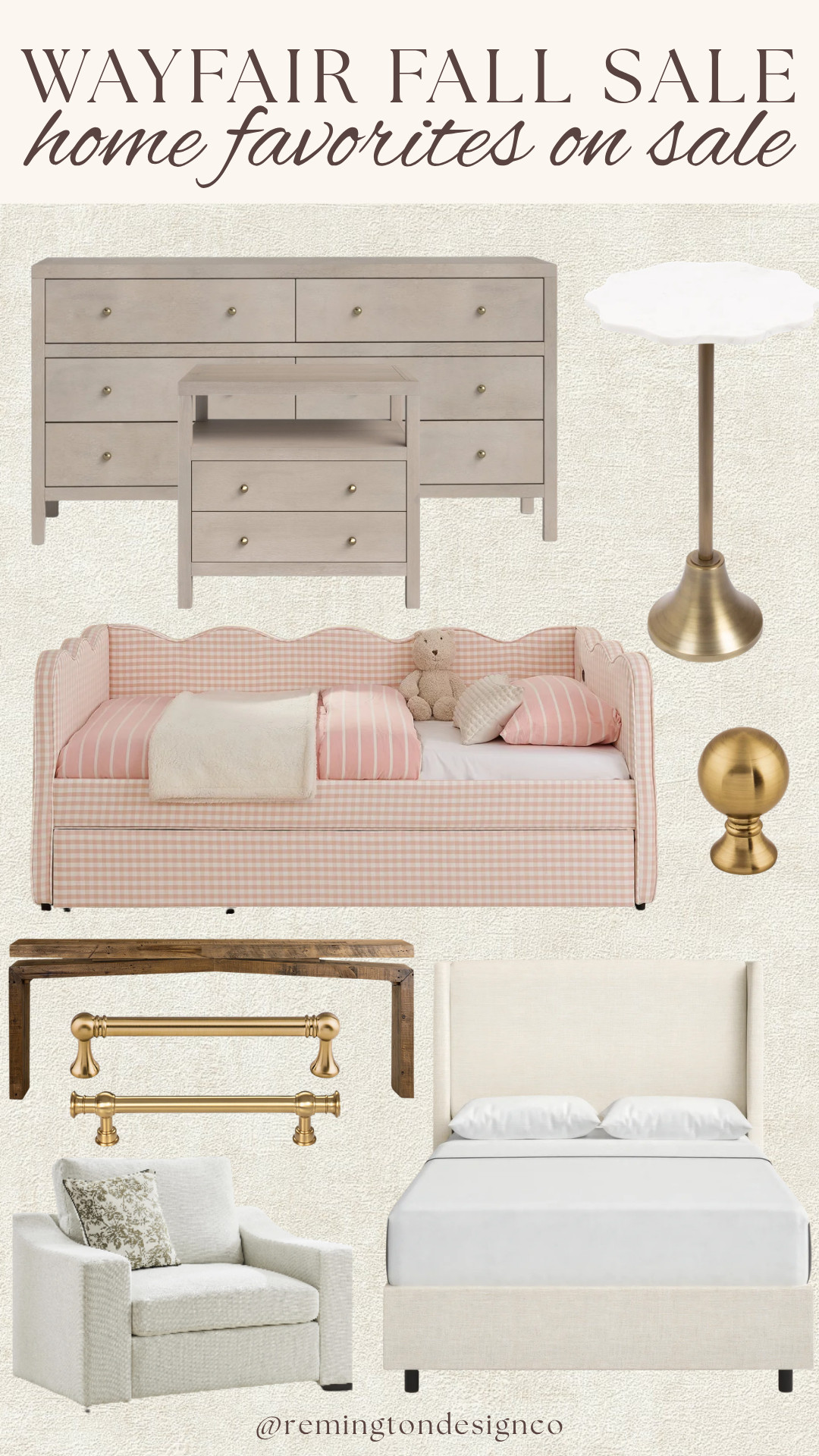 Wayfair home favorites that look so much more expensive than they are! From timeless furniture and dreamy bedroom finds to the sweetest gingham daybed—these sale picks are too good!

Wayfair fall sale - Wayfair home finds - affordable home decor - fall home decor - outdoor rug - scalloped runner rug - neutral furniture - Wayfair lighting - chandelier - pendant lighting - designer home finds

 

 #LTKSeasonal #LTKHome #LTKSaleAlert