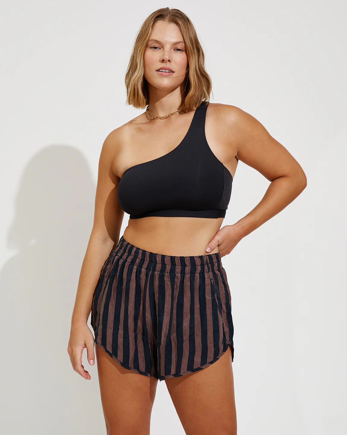 Day Trip Short - Striped Sport Silk Short | Left on Friday