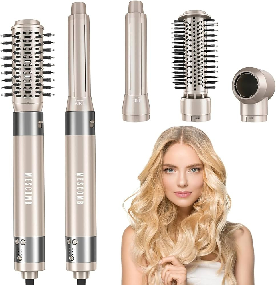 5 in 1 Hair Air Styler - Rotating Hair Dryer Brush 110000 RPM for Fast Drying & Hot-Air Automatic... | Amazon (US)